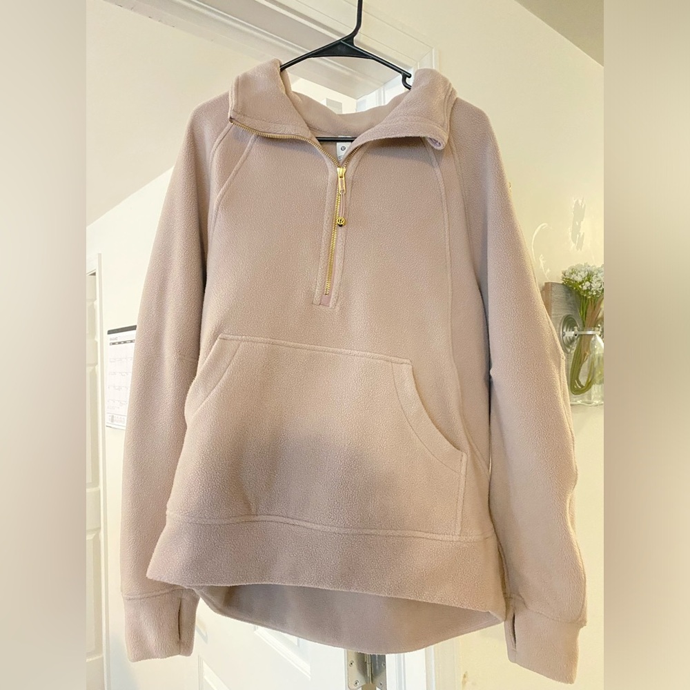 Lulu Lemon fleece Scuba half zip